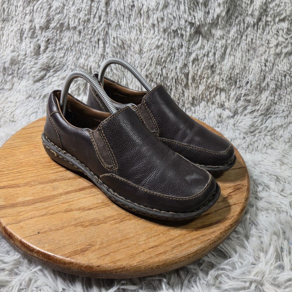Retro Cabelas Loafers Womens Size 8M Brown Leather Outdoor Slip On Casual Shoes